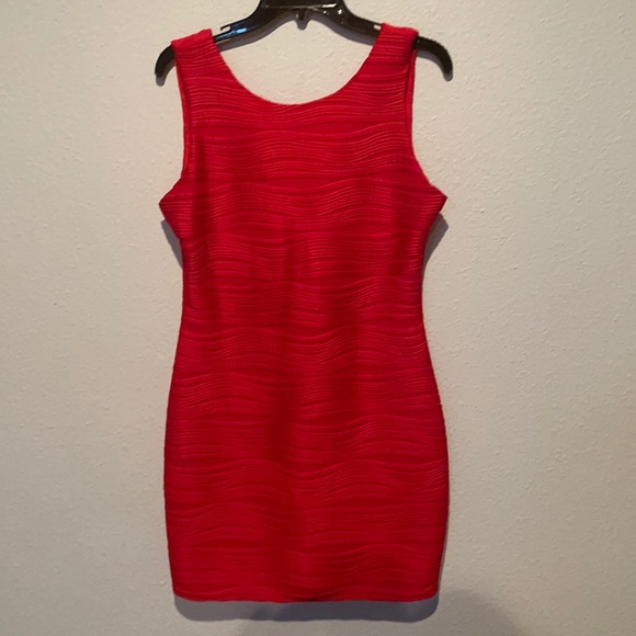 Red Bodycon Dress Size L - Picture 1 of 4